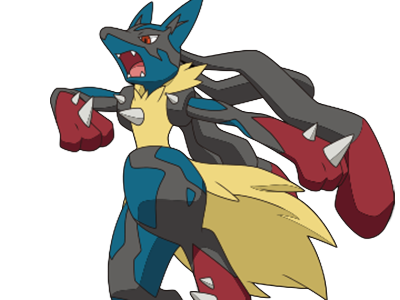 mega mega-lucario lucario pokemon pkm jeu anime type combat acier 4g sinnoh aura emanation