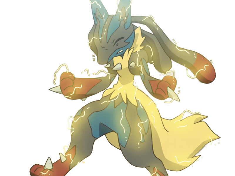 mega mega-lucario lucario pokemon pkm jeu anime type combat acier 4g sinnoh aura emanation