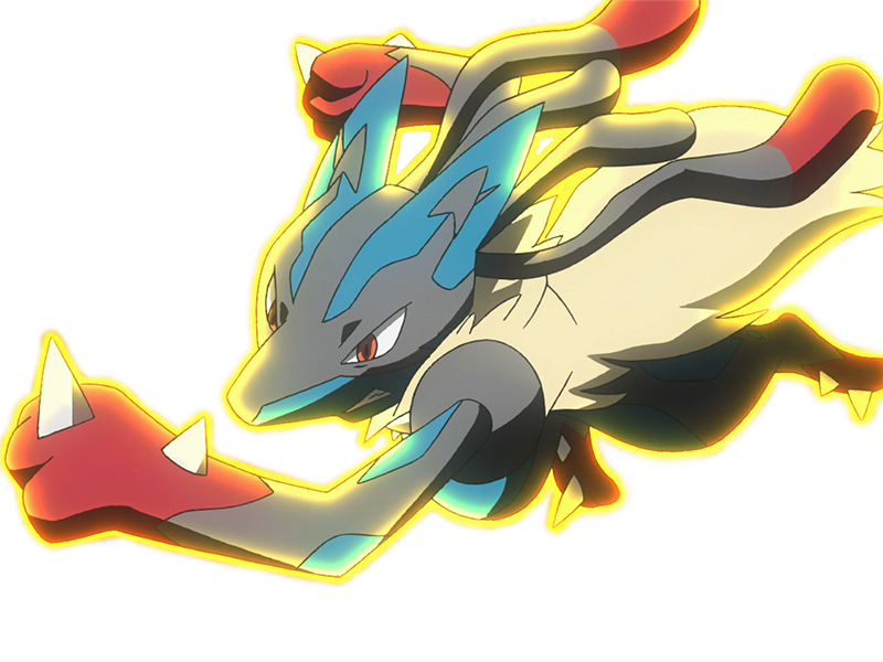 mega mega-lucario lucario pokemon pkm jeu anime type combat acier 4g sinnoh aura emanation