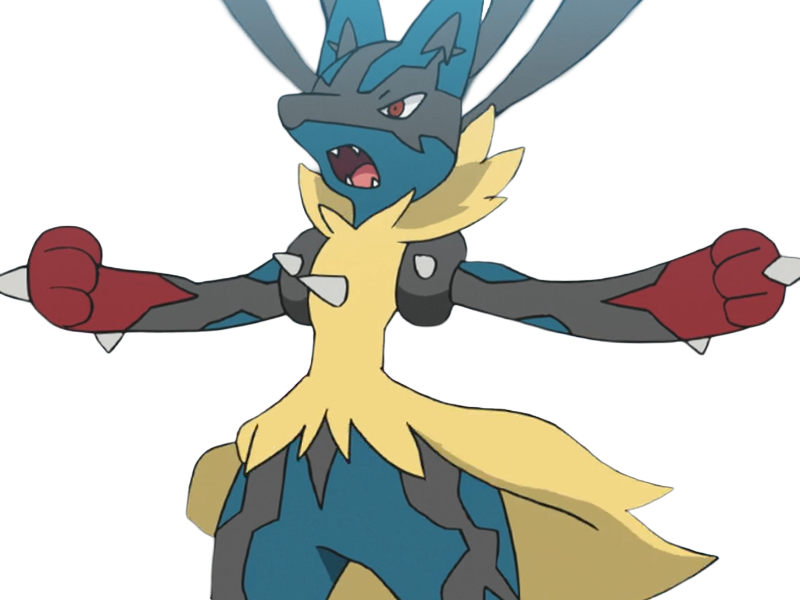 mega mega-lucario lucario pokemon pkm jeu anime type combat acier 4g sinnoh aura emanation