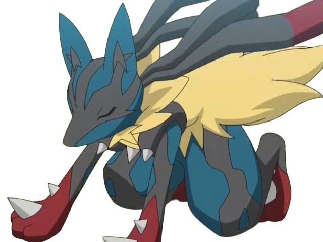 mega mega-lucario lucario pokemon pkm jeu anime type combat acier 4g sinnoh aura emanation