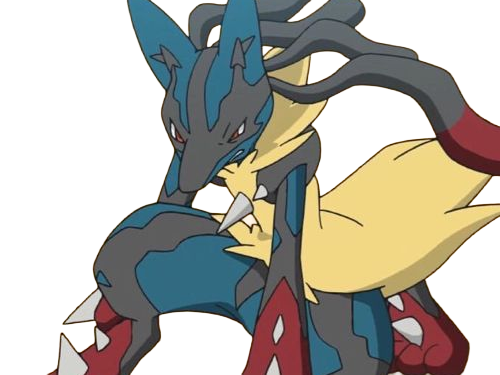 mega mega-lucario lucario pokemon pkm jeu anime type combat acier 4g sinnoh aura emanation