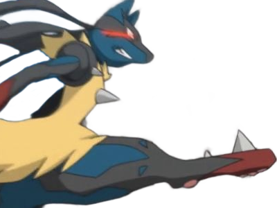 mega mega-lucario lucario pokemon pkm jeu anime type combat acier 4g sinnoh aura emanation