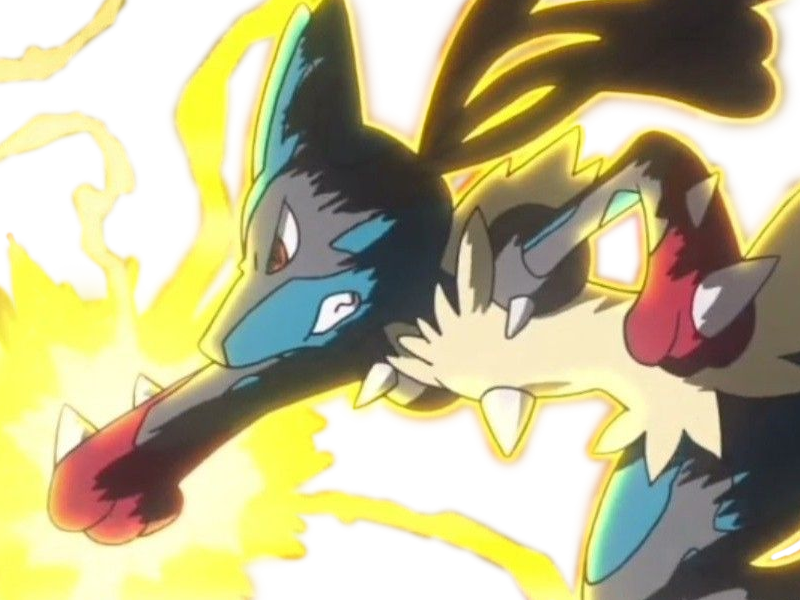 mega mega-lucario lucario pokemon pkm jeu anime type combat acier 4g sinnoh aura emanation
