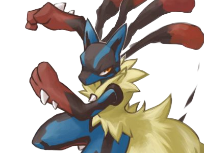 mega mega-lucario lucario pokemon pkm jeu anime type combat acier 4g sinnoh aura emanation