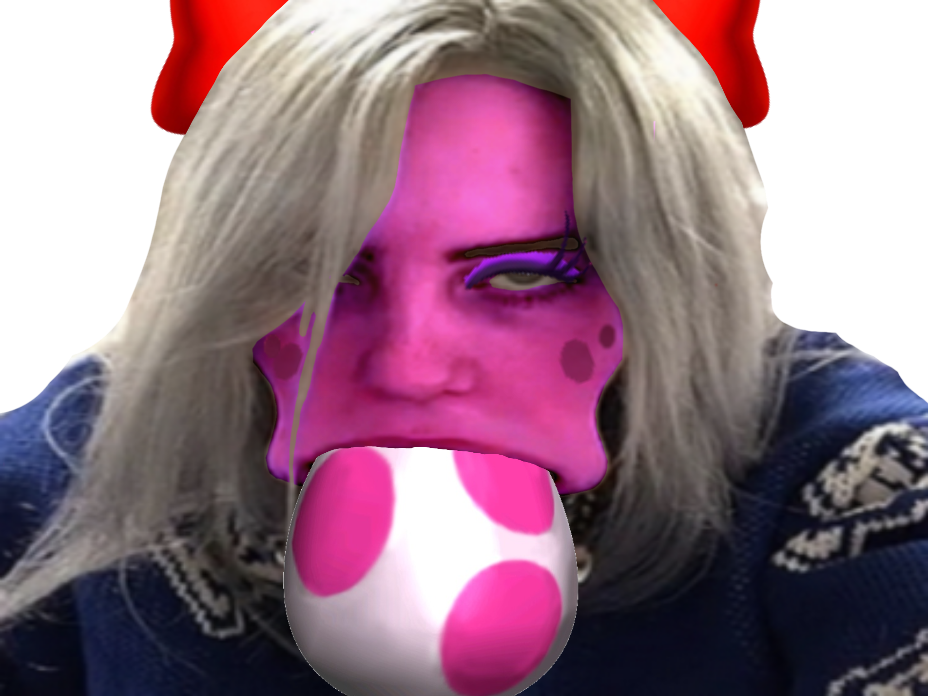 billie eilish sucer guitare gorge profonde grosse bouche birdo mario bros 2 nintendo boss oeuf