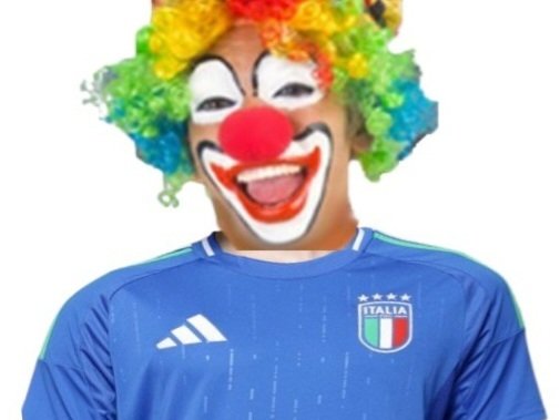 equipe italie selection italienne nazionale clown cirque ridicule honte