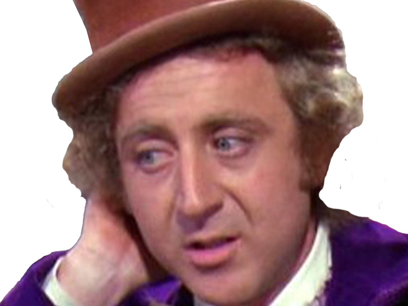 willy wonka gene wilder charlie et la chocolaterie chapeau fou enfant excentrique bonbon heureux