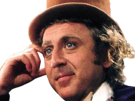 willy wonka gene wilder charlie et la chocolaterie chapeau fou enfant excentrique bonbon heureux