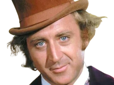 willy wonka gene wilder charlie et la chocolaterie chapeau fou enfant excentrique bonbon heureux