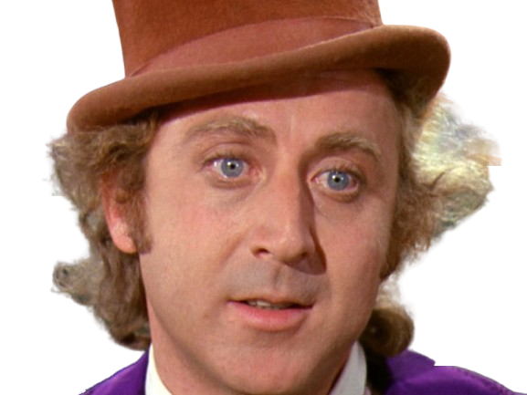 willy wonka gene wilder charlie et la chocolaterie chapeau fou enfant excentrique bonbon heureux