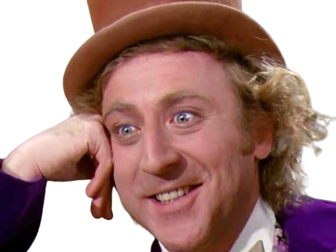 willy wonka gene wilder charlie et la chocolaterie chapeau fou enfant excentrique bonbon heureux