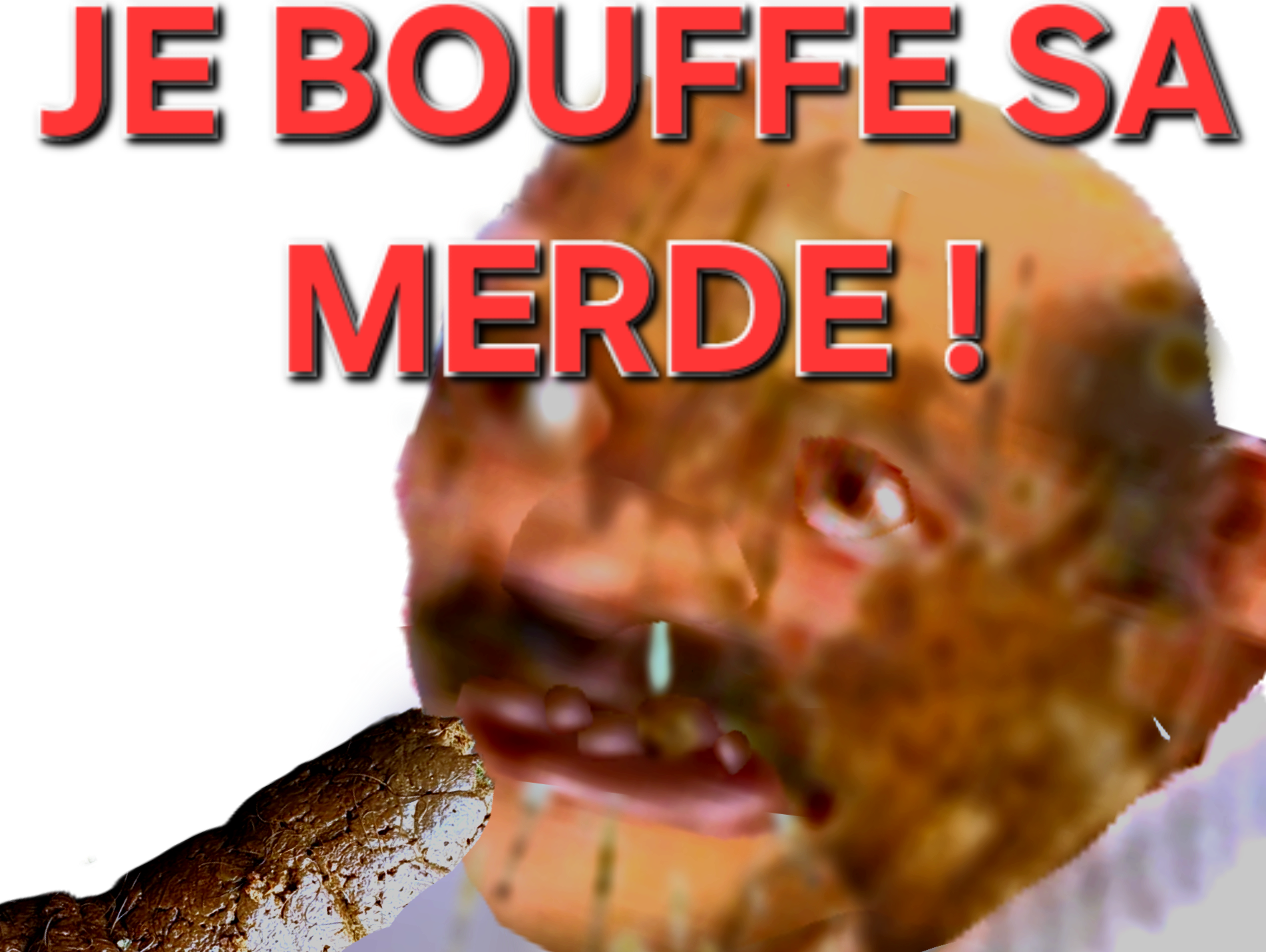 mange merde caca etron ahuri chauve zinzin scato sale bouffe cash crotte