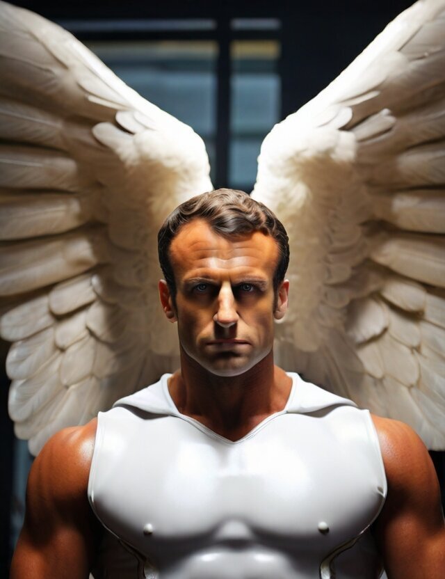 emmanuel macron bigmac boss ange cherubin ailes super heros superheros