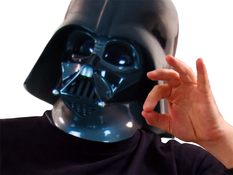 dark vador darth vader dark-63 soral doigt ok nickel explication argumentation