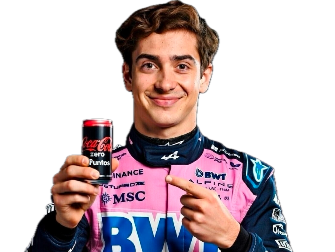 franco colapinto cocacola colapunto puntos zero alpine nul f1