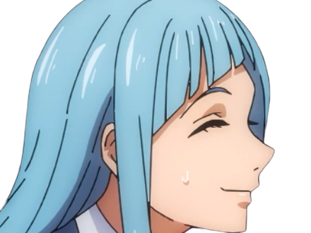 kasumi miwa jjk jujutsu kaisen anime manga waifu exorciste classe-3 epeiste territoire-simple nouvelle-ecole-de-lombre cheveux-bleus yeux-bleus