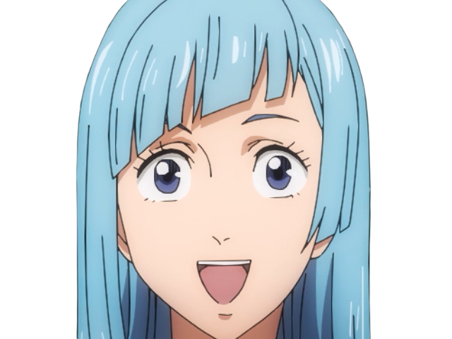 kasumi miwa jjk jujutsu kaisen anime manga waifu exorciste classe-3 epeiste territoire-simple nouvelle-ecole-de-lombre cheveux-bleus yeux-bleus