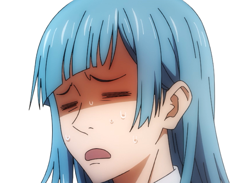 kasumi miwa jjk jujutsu kaisen anime manga waifu exorciste classe-3 epeiste territoire-simple nouvelle-ecole-de-lombre cheveux-bleus yeux-bleus