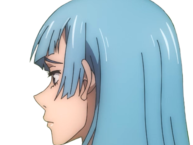 kasumi miwa jjk jujutsu kaisen anime manga waifu exorciste classe-3 epeiste territoire-simple nouvelle-ecole-de-lombre cheveux-bleus yeux-bleus