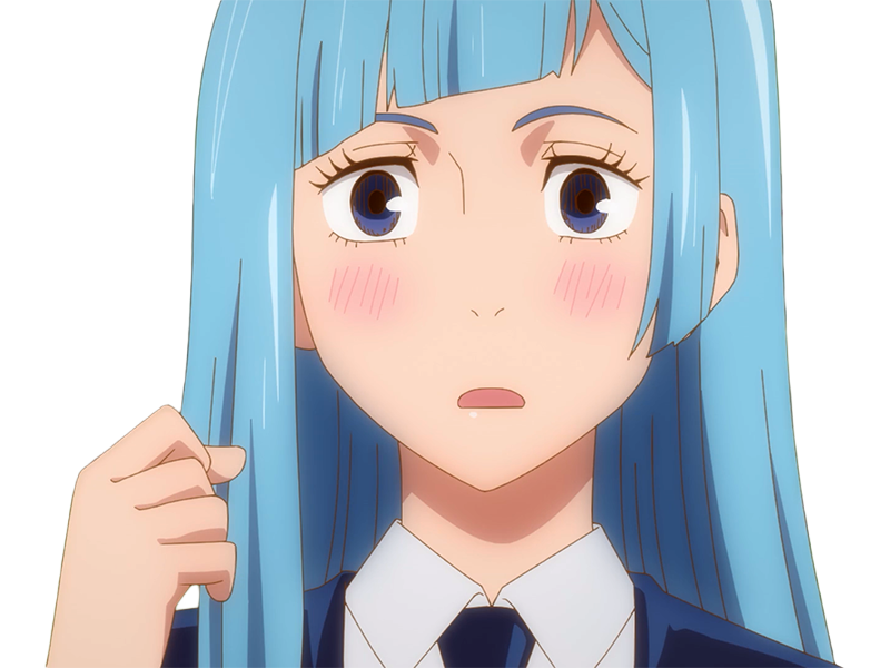 kasumi miwa jjk jujutsu kaisen anime manga waifu exorciste classe-3 epeiste territoire-simple nouvelle-ecole-de-lombre cheveux-bleus yeux-bleus