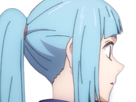 kasumi miwa jjk jujutsu kaisen anime manga waifu exorciste classe-3 epeiste territoire-simple nouvelle-ecole-de-lombre cheveux-bleus yeux-bleus