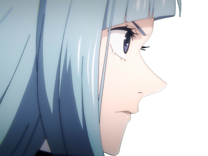 kasumi miwa jjk jujutsu kaisen anime manga waifu exorciste classe-3 epeiste territoire-simple nouvelle-ecole-de-lombre cheveux-bleus yeux-bleus