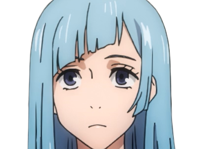 kasumi miwa jjk jujutsu kaisen anime manga waifu exorciste classe-3 epeiste territoire-simple nouvelle-ecole-de-lombre cheveux-bleus yeux-bleus