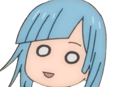 Sticker kasumi miwa jjk jujutsu kaisen anime manga waifu exorciste classe 3 epeiste territoire simple nouvelle ecole de lombre cheveux bleus yeux bleus par Dark-63