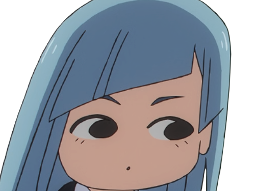 Sticker kasumi miwa jjk jujutsu kaisen anime manga waifu exorciste classe 3 epeiste territoire simple nouvelle ecole de lombre cheveux bleus yeux bleus par Dark-63