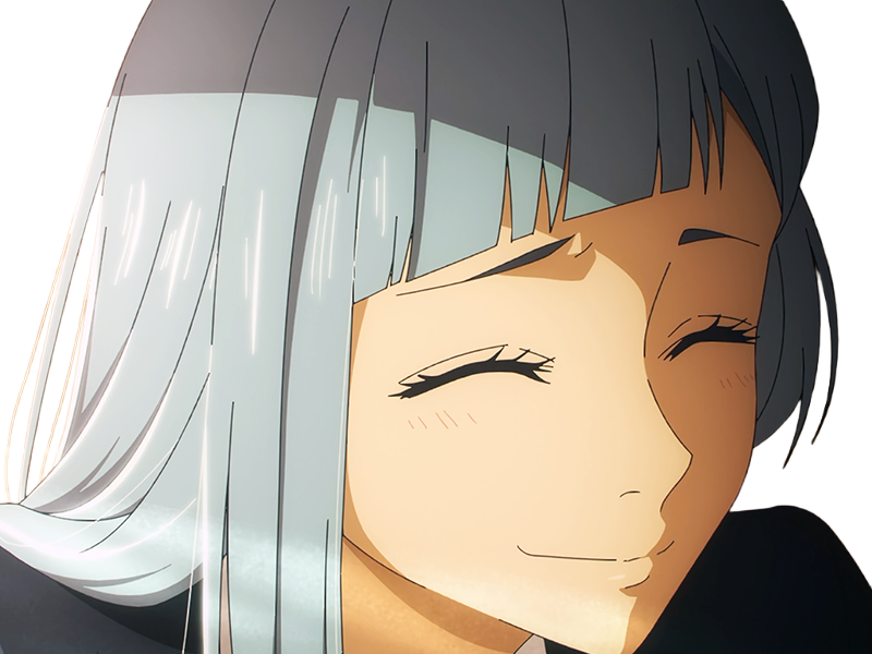 kasumi miwa jjk jujutsu kaisen anime manga waifu exorciste classe-3 epeiste territoire-simple nouvelle-ecole-de-lombre cheveux-bleus yeux-bleus