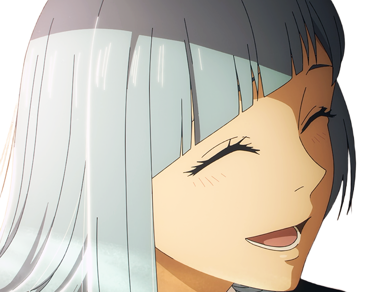 Sticker kasumi miwa jjk jujutsu kaisen anime manga waifu exorciste classe 3 epeiste territoire simple nouvelle ecole de lombre cheveux bleus yeux bleus par Dark-63
