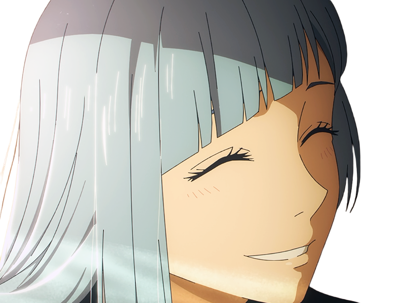 Sticker kasumi miwa jjk jujutsu kaisen anime manga waifu exorciste classe 3 epeiste territoire simple nouvelle ecole de lombre cheveux bleus yeux bleus par Dark-63