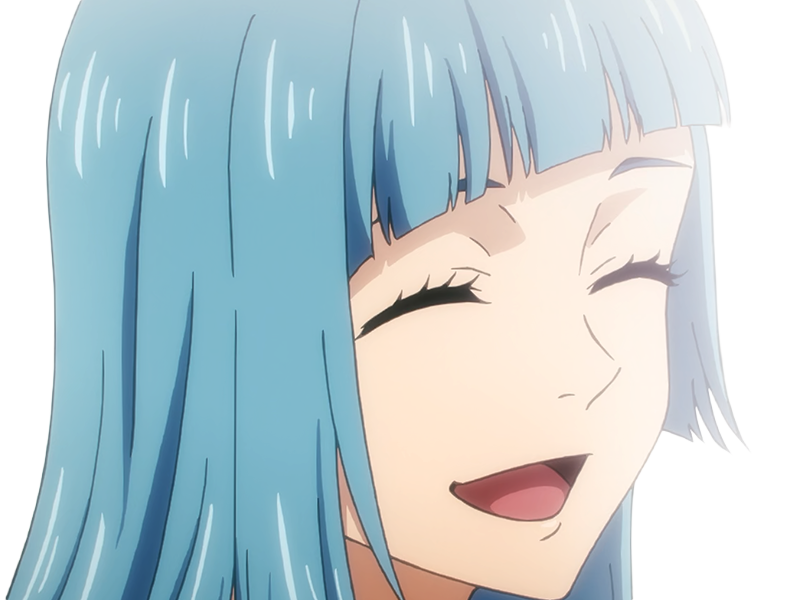 Sticker kasumi miwa jjk jujutsu kaisen anime manga waifu exorciste classe 3 epeiste territoire simple nouvelle ecole de lombre cheveux bleus yeux bleus par Dark-63