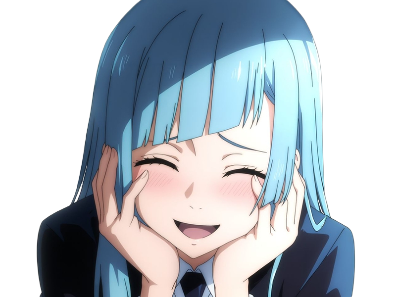 kasumi miwa jjk jujutsu kaisen anime manga waifu exorciste classe-3 epeiste territoire-simple nouvelle-ecole-de-lombre cheveux-bleus yeux-bleus