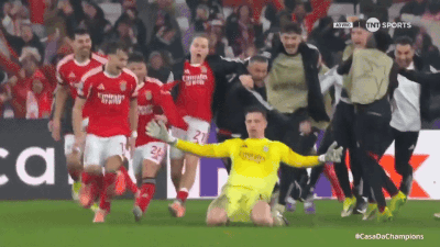 om bruges ldc football but gardien benfica