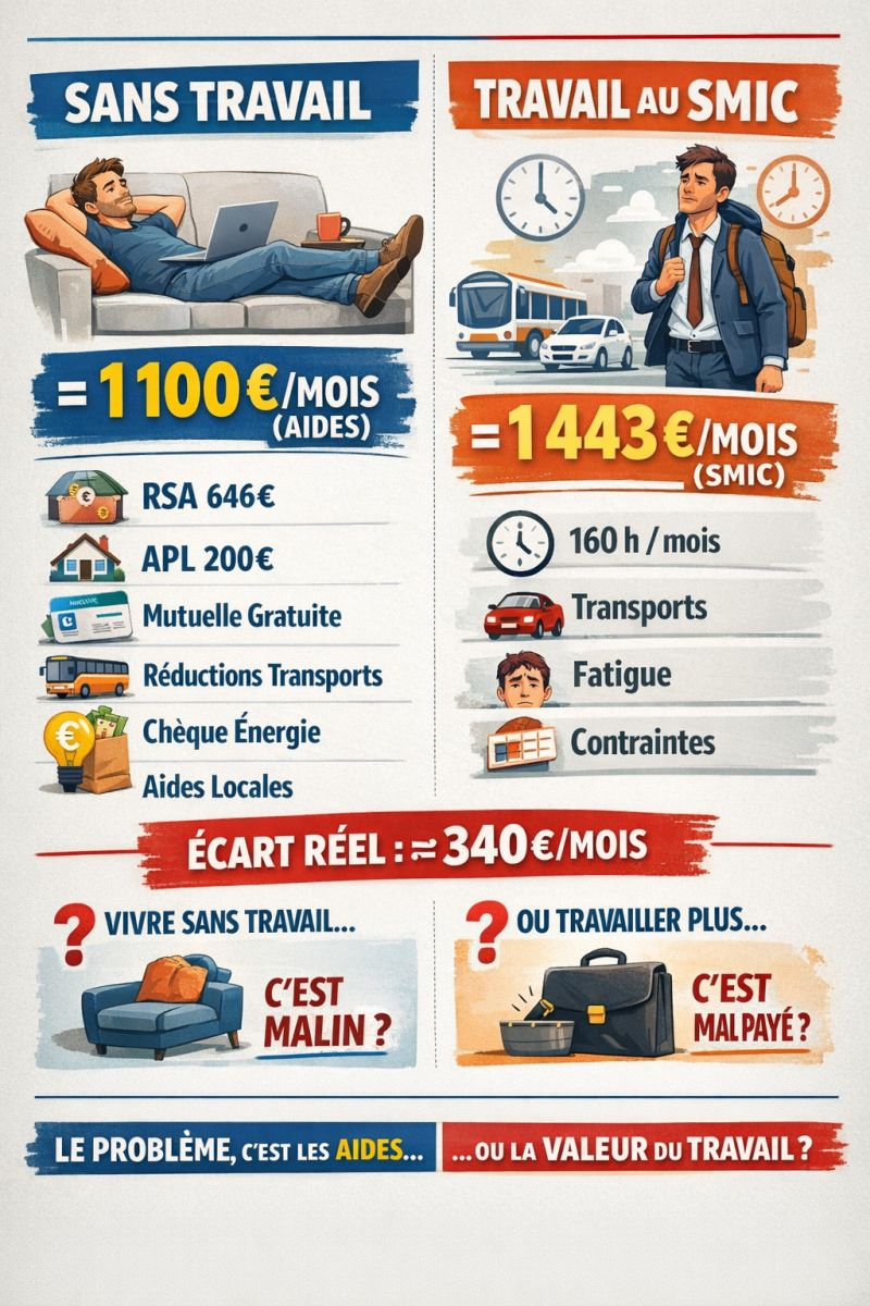 esclave travail france rsa chomage smic bruit portieres