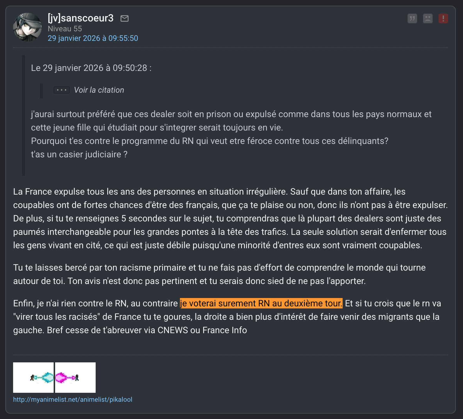 sanscoeur sans coeur gauchiste rn vote
