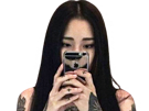 kim-nawoo-asiatique-modele-photo-coreenne-piercing-tattoo-tatouage-badass-portable-telephone-cute-concentration-mignonne