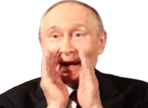 poutine vladimir crie main moqueur