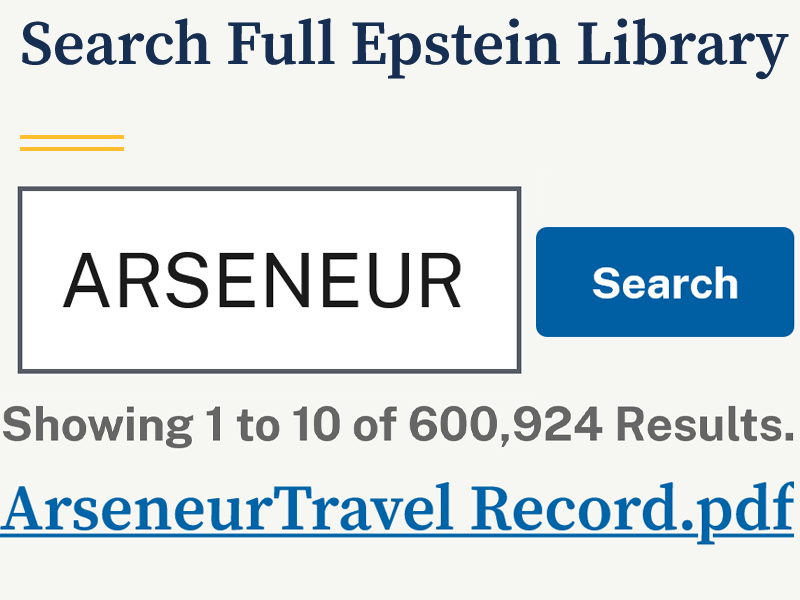 arseneur poudlard epstein files leak ile record library