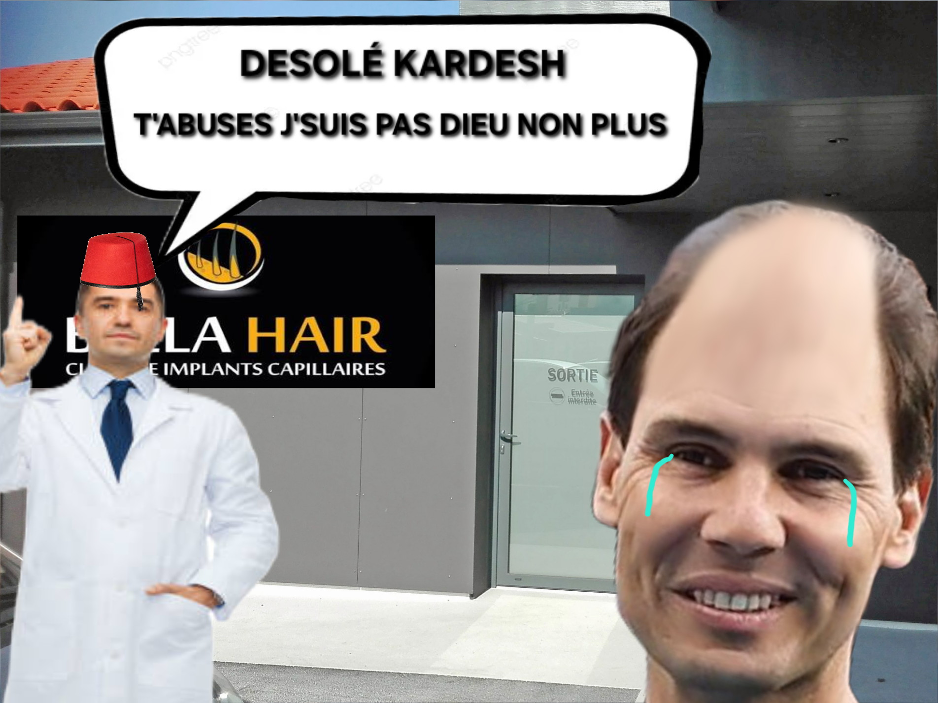 rafael nadal calvitie cheveux chauve cabinet implants capillaires refus turquie assalamaleikuuuum