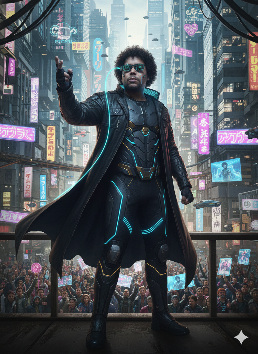 onier pong ping seb cyberpunk futur tokyo new-york cuir neon mode mickaeljackson jinhendrix sebastienfolin laurentvoulzy