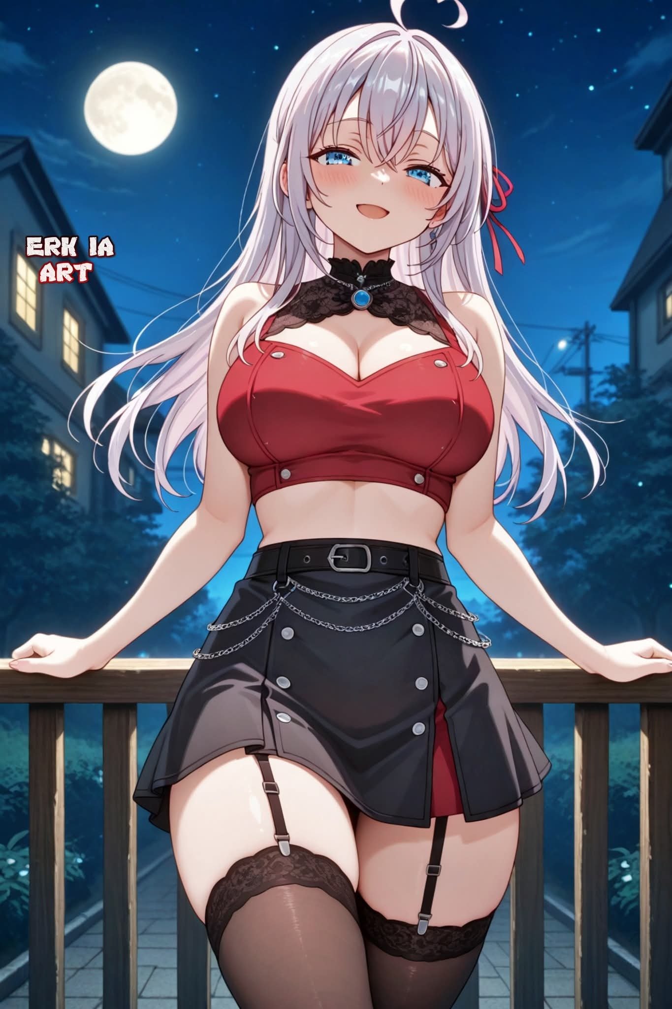 waifu latex croptop manga anime dessinsanimes ia ai