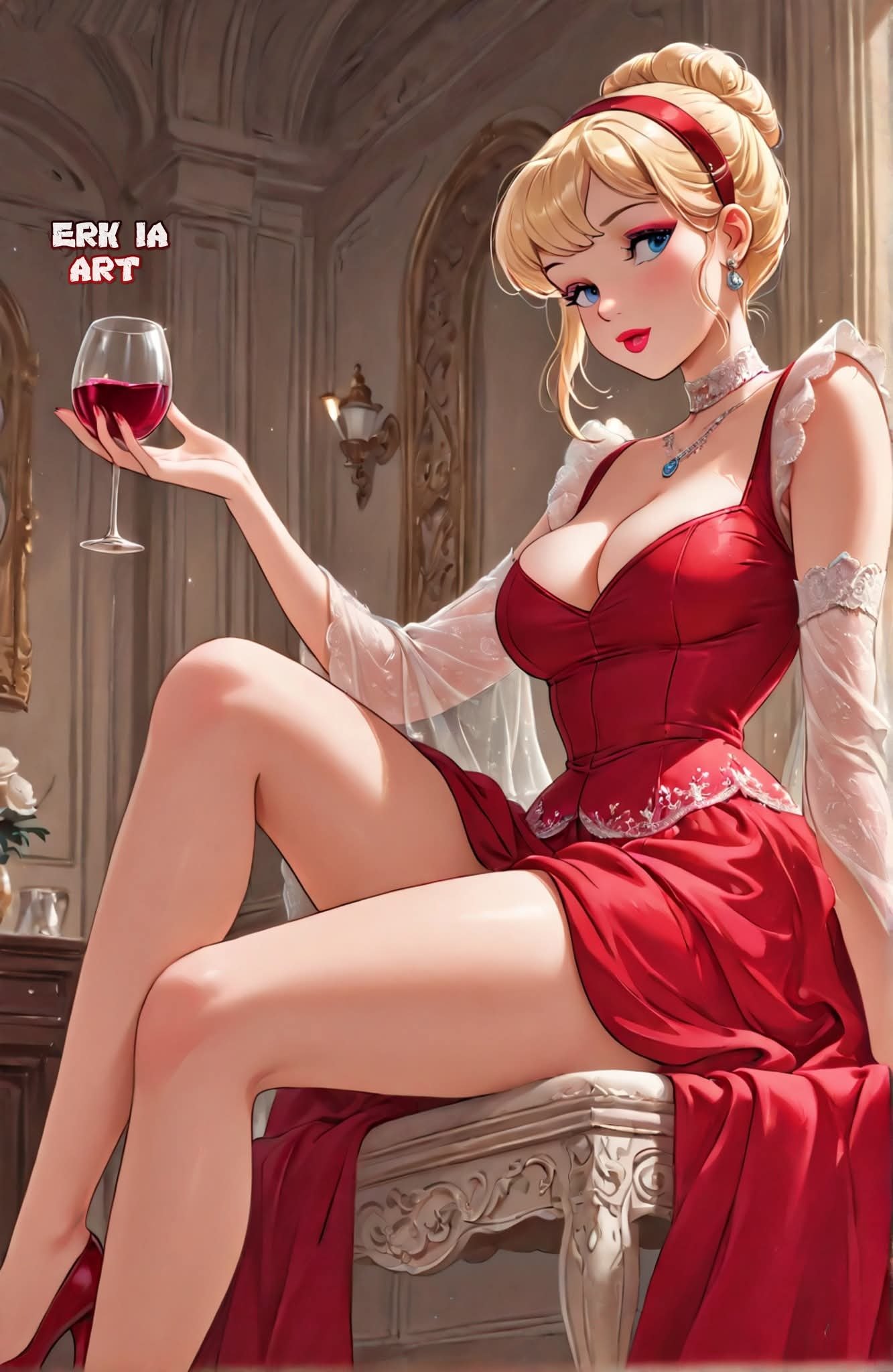 waifu latex croptop manga anime dessinsanimes ia ai