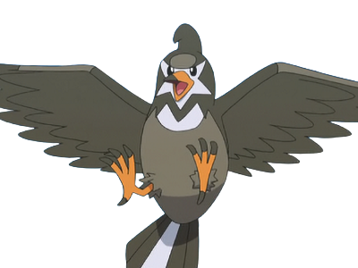 moupe vlt etourvol staravia mukubird pokemon pkm jeu anime type normal vol 4g sinnoh etourneau