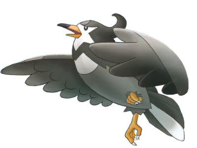 moupe vlt etourvol staravia mukubird pokemon pkm jeu anime type normal vol 4g sinnoh etourneau