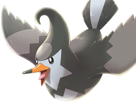 moupe vlt etourvol staravia mukubird pokemon pkm jeu anime type normal vol 4g sinnoh etourneau