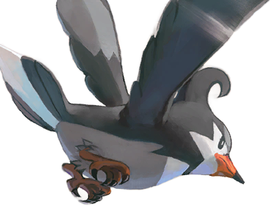 moupe vlt etourvol staravia mukubird pokemon pkm jeu anime type normal vol 4g sinnoh etourneau