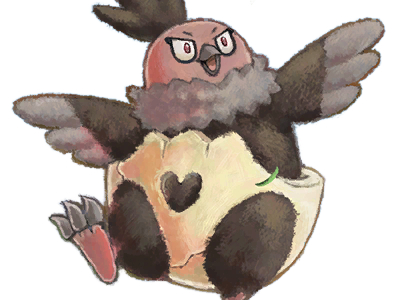 moupe vlt vostourno vullaby valchai pokemon pkm jeu anime type tenebres vol 5g unys couche